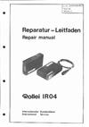 Rollei IR 04 - Remote Control manual. Camera Instructions.